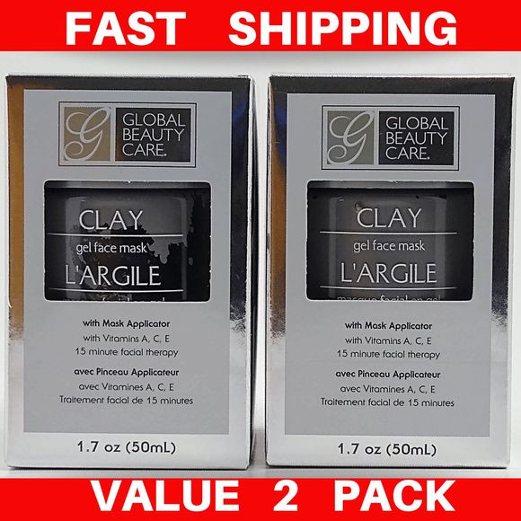 Premium Clay Gel Face Mask - Set of 2 X 1.7oz - Picture 1 of 4
